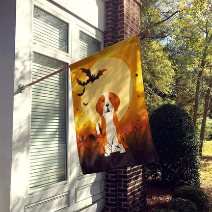 Caroline's Treasures BB4376CHF Halloween English Foxhound Flag Canvas House Size, Large, Multicolor