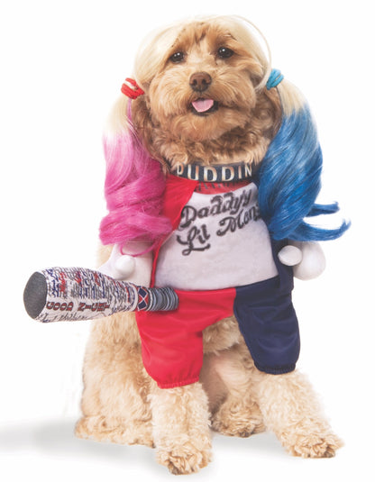 Rubies DC Comics Suicide Squad Walking Harley Quinn Pet Costume, Large for Themed Parties and Halloween