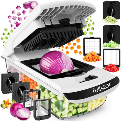 Fullstar Pro Original - Vegetable Chopper, Cutter & Spiralizer - 4 Blades 🍁 All In One Marketplace Canada