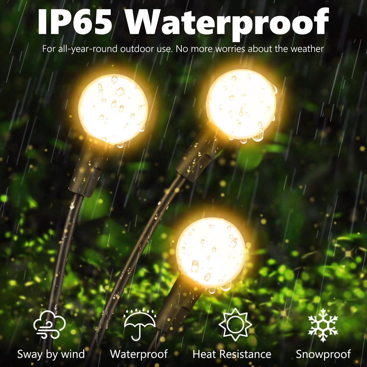 iBaycon 4 Pack Solar Firefly Lights Garden Pathway Outdoor Decor Warm White 🍁 All In One Marketplace Canada