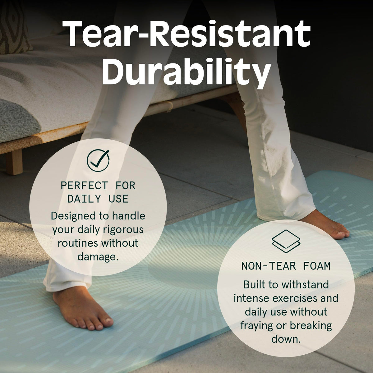 Retrospec Solana Yoga Mat 1" And 1/2" Thick With Nylon Strap for Men And Women - Non Slip Exercise Mat For Home Yoga, Pilates, Stretching, Floor And Fitness Workouts 🍁 All In One Marketplace Canada