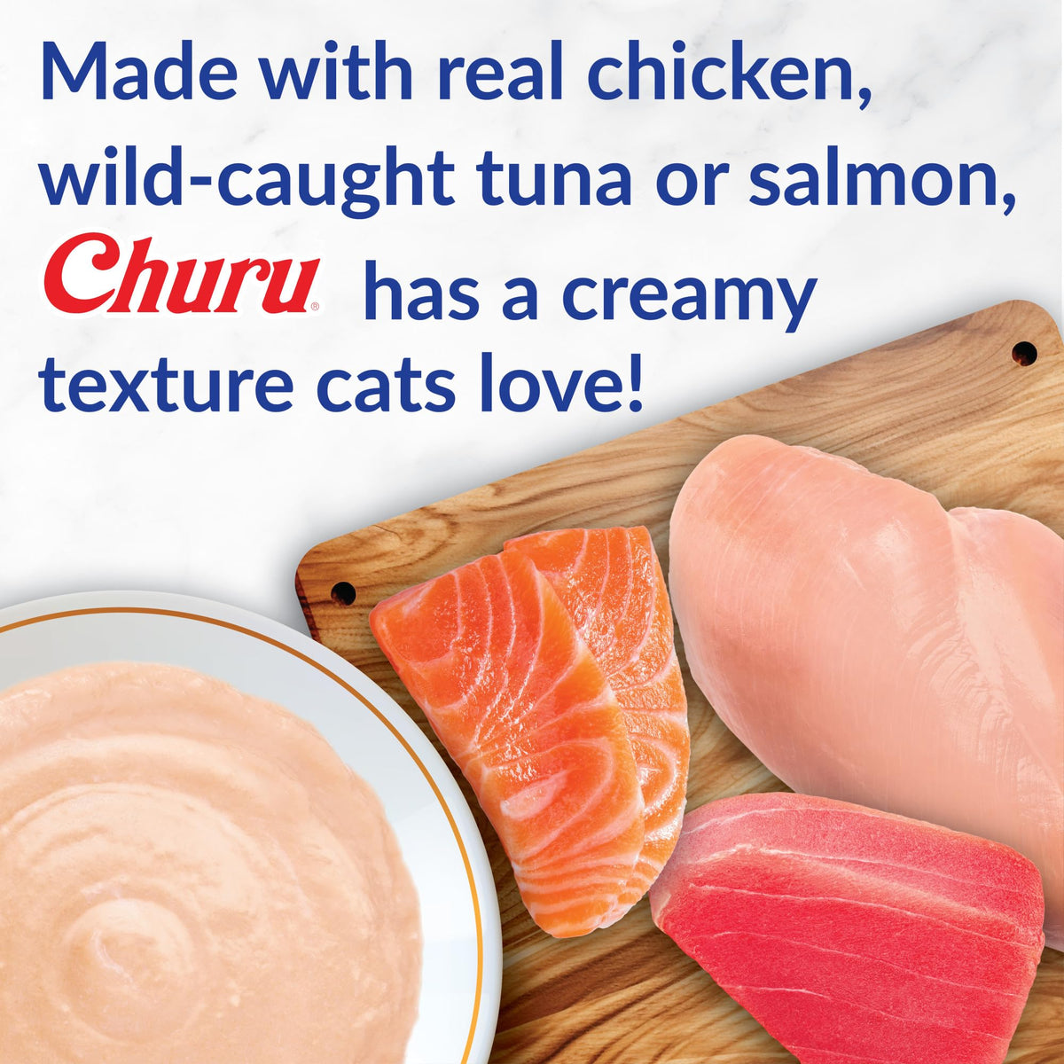 INABA Churu for Senior 10+, Creamy Lickable Cat Treats with Taurine, Vitamin E & C, 14 Grams Each, 40 Tubes, Tuna & Chicken Variety 🍁 All In One Marketplace Canada
