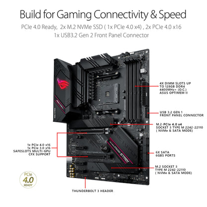 Asus ROG Strix B550-F Gaming WiFi II AMD AM4 (3rd Gen Ryzen) ATX Motherboard (PCIe 4.0,WiFi 6E, 2.5Gb LAN, BIOS Flashback, HDMI 2.1, Addressable Gen 2 RGB Header and Aura Sync) 🍁 All In One Marketplace Canada