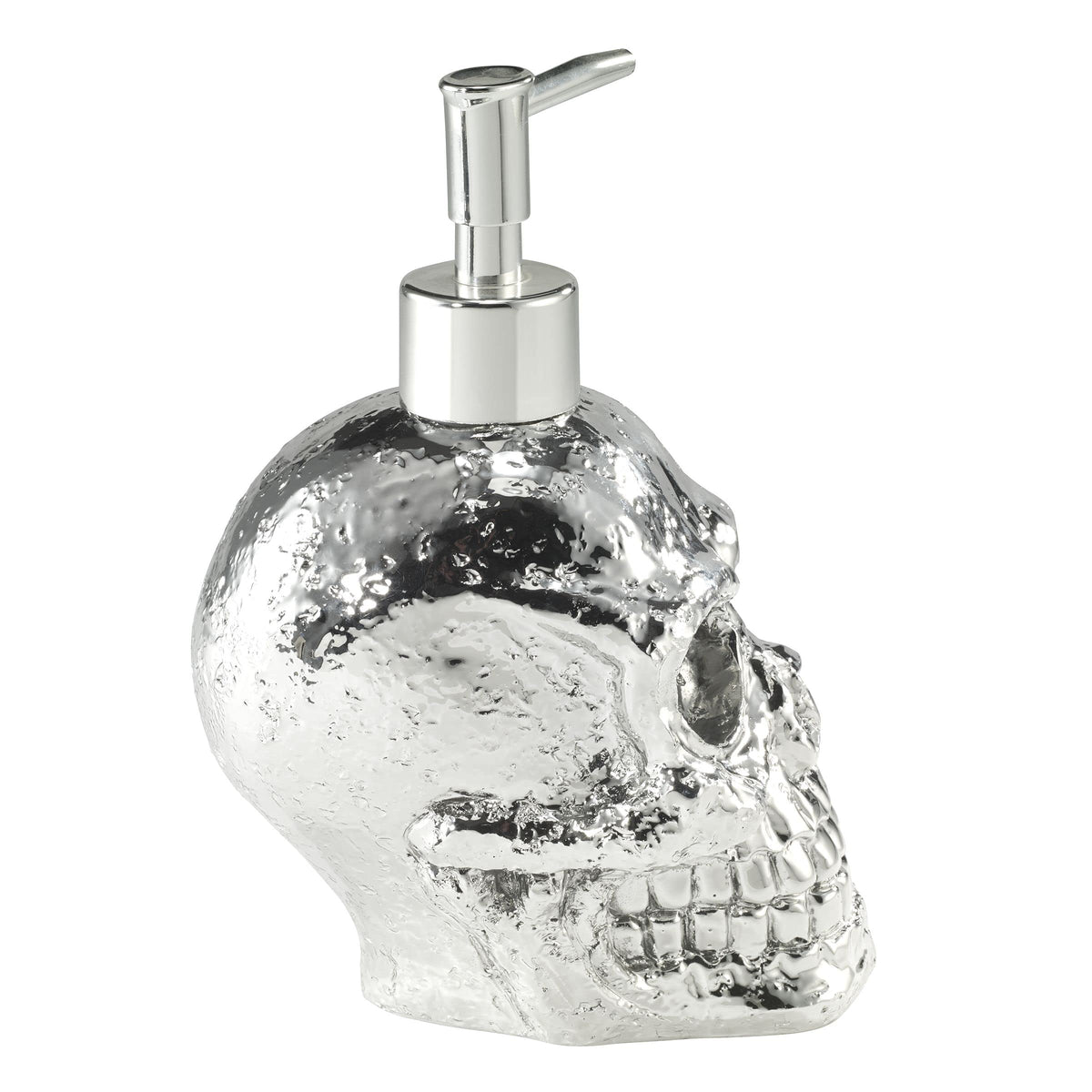 Avanti Linens - Soap Dispenser/Lotion Pump, Guest Bathroom Essentials, Skull Design Bath Decor (Halloween Collection)