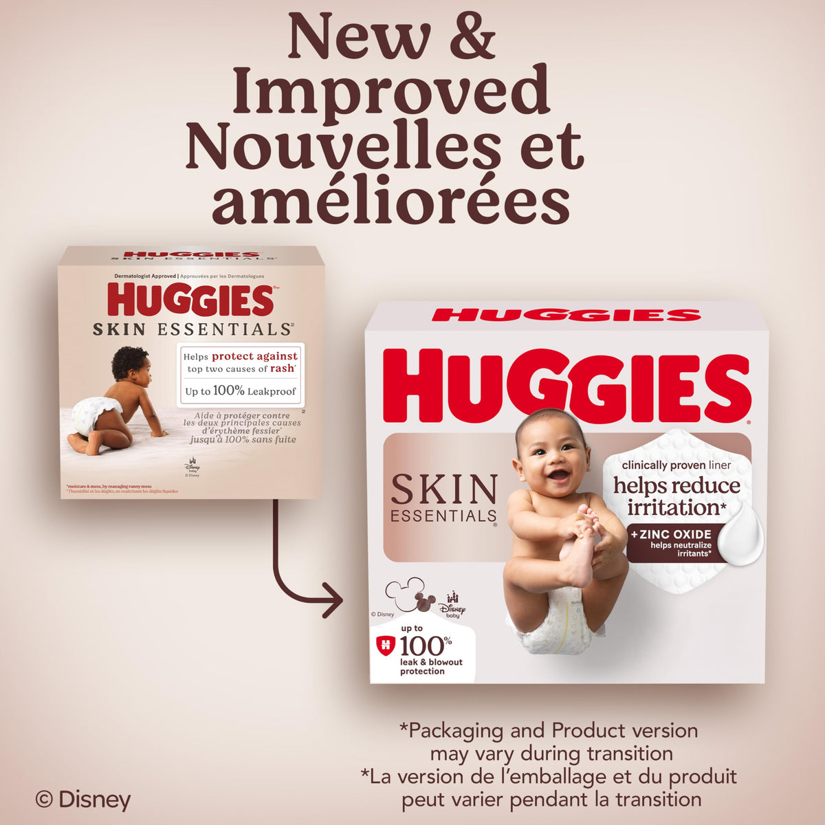 Huggies Size 4 Diapers, Skin Essentials Baby Diapers, Size 4 (22-37 lbs), 58 Count 🍁 All In One Marketplace Canada