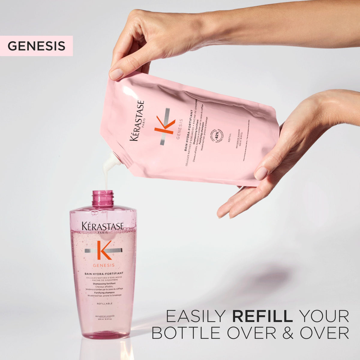 Kérastase Genesis Bain Hydra-Fortifiant Shampoo for Weak Hair, 500 mL 🍁 All In One Marketplace Canada