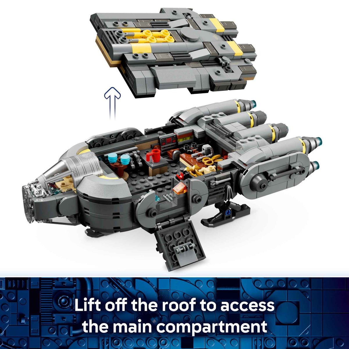 LEGO Star Wars: The Mandalorian and Grogu Anzellan Starship Building Toy - Build and Display Set for Boys & Girls, Ages 9+ - Star Wars Gifts for Kids - W/Grogu & 2 Anzellan Figures - 75445 🍁 All In One Marketplace Canada