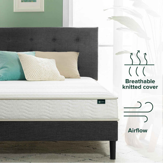 Zinus 6 Inch Foam and Spring Hybrid Mattress [New Version], Twin XL, Fiberglass Free, Medium Firmness, Durable Support, Certified Safe Foams & Fabric, Mattress in A Box 🍁 All In One Marketplace Canada