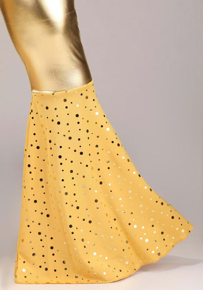 Dreamgirl Womens 70s Disco Costume, Adult Retro Gold Jumpsuit, Disco Fox Halloween Costume X-Large