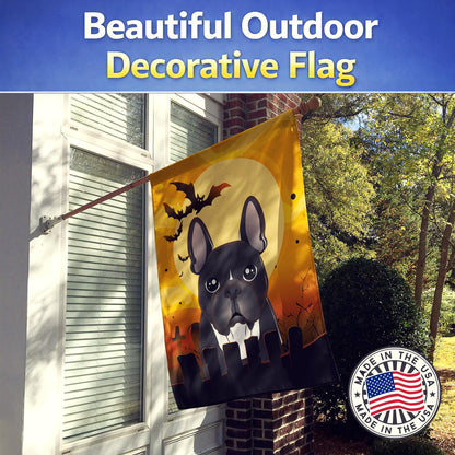 Caroline's Treasures BB1785CHF Halloween French Bulldog Canvas House Size Flag, Multicolor, Large