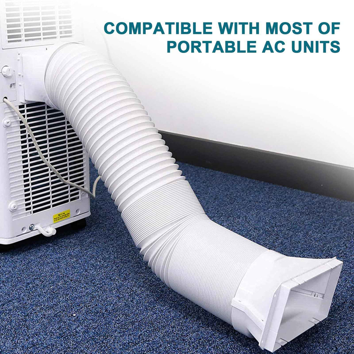 Portable Air Conditioner Hose with 5.9" Diameter & 80" Length Anti-Clockwise Thread, Universal Portable AC Exhaust Hose Air Conditioner Parts & Accessories 🍁 All In One Marketplace Canada