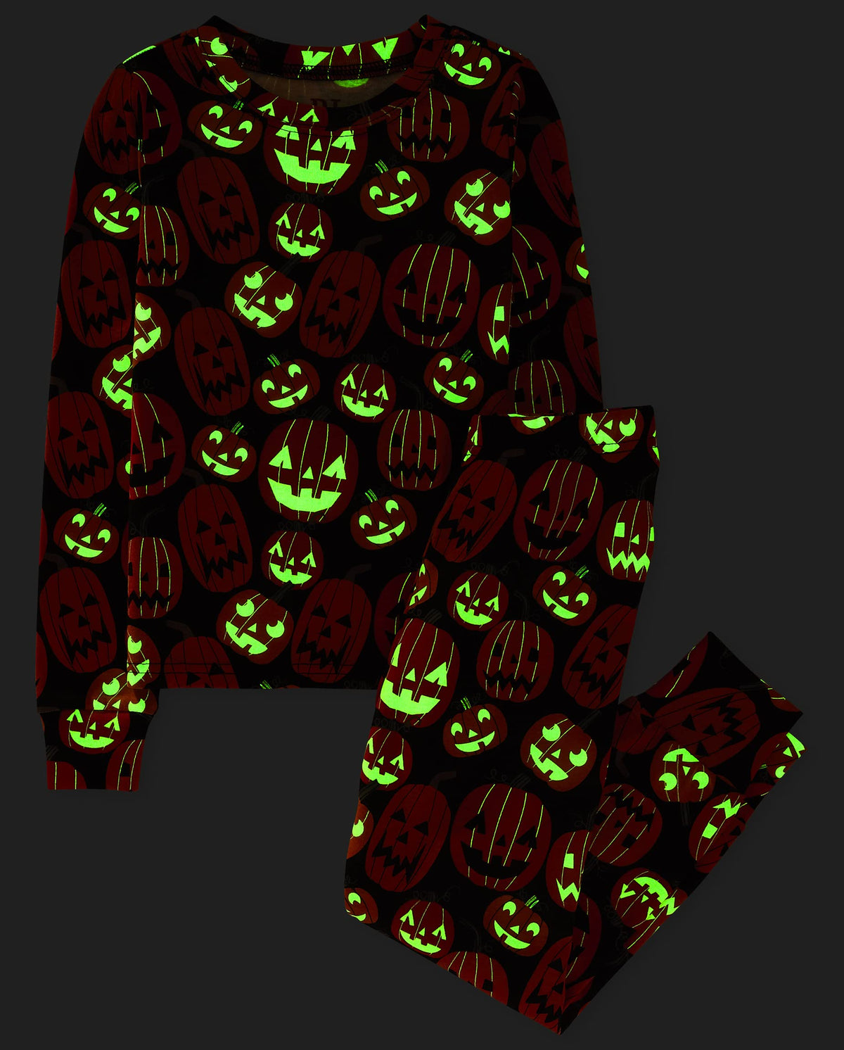 The Children's Place Kids' Family Matching, Halloween Pajama Sets, Cotton, Pumpkin Allover, 7