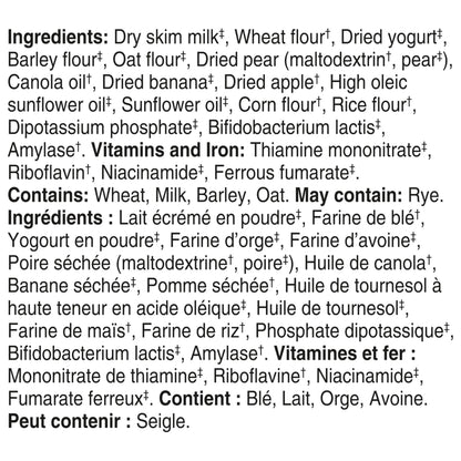 GERBER Cereal Wheat with Yogourt & Apple Pear Banana, Cereal, 8+ Months, 227 g, 6 Pack - Packaging May Vary 🍁 All In One Marketplace Canada