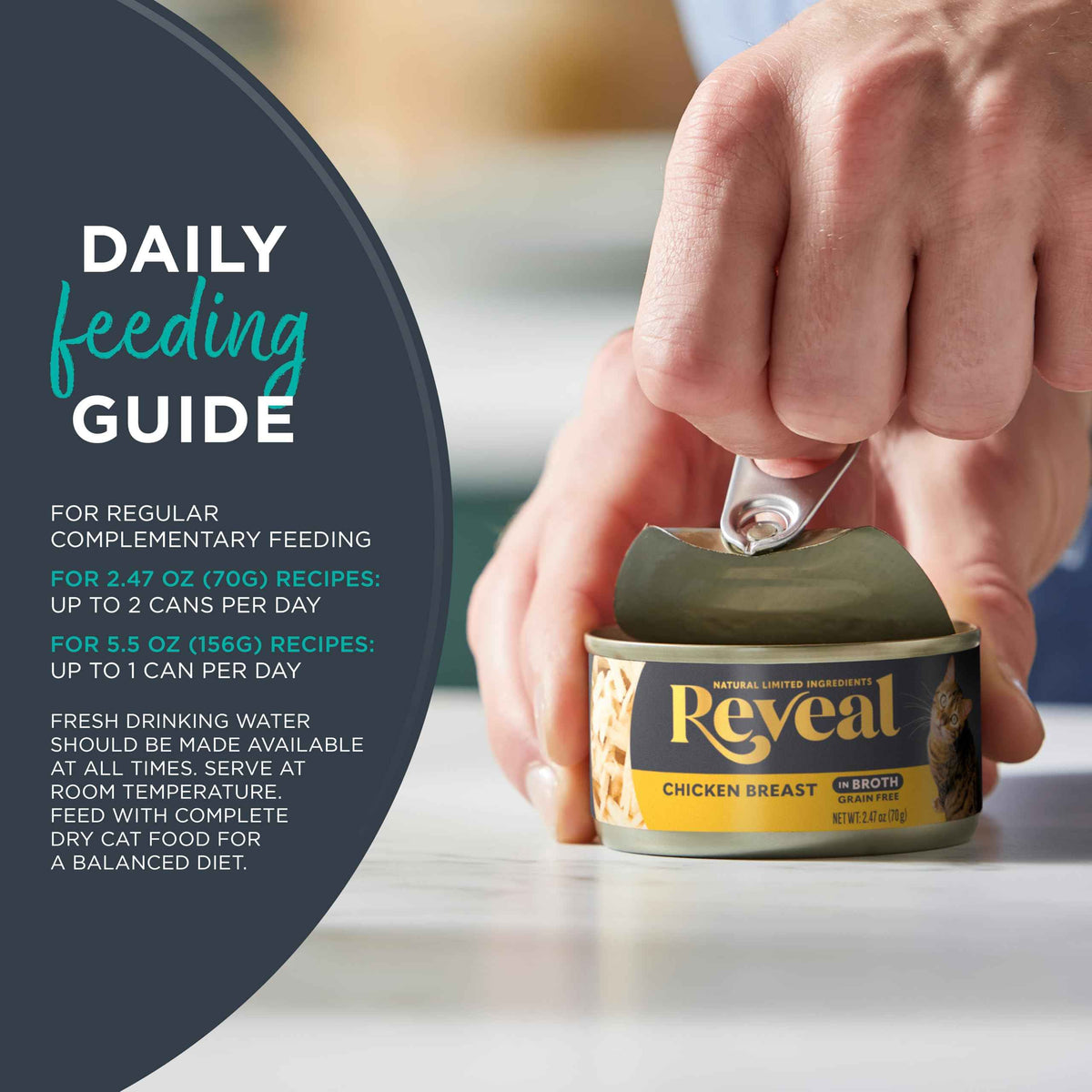 Reveal Natural Wet Cat Food in Broth, Limited Ingredient Grain Free Canned Cat Food, Protein with No Artificial Additives, Fish Variety in Broth (12 x 2.47 oz Cans) 🍁 All In One Marketplace Canada