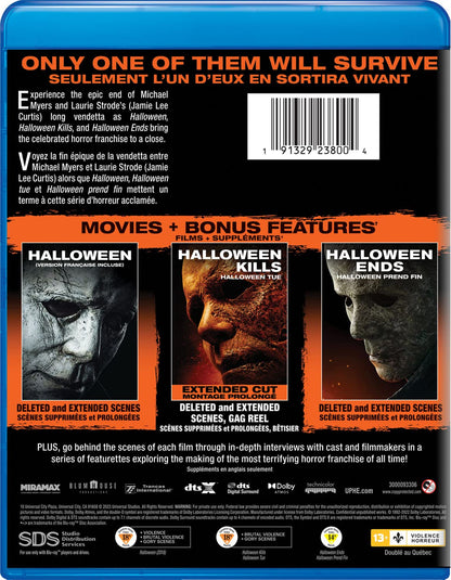 Halloween Trilogy (Halloween / Halloween Kills / Halloween Ends) [Blu-ray]