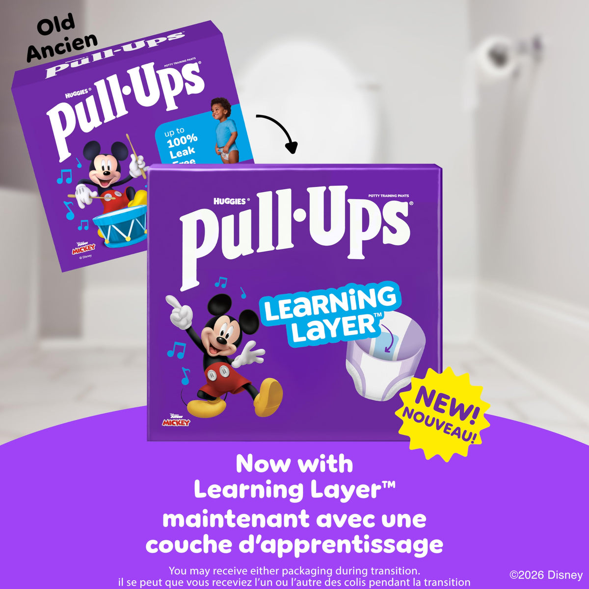 Huggies Size 6 Diapers, Boys Potty Training Underwear, Easy Open Training Pants 4T-5T, Pull-Ups Learning Design for Toddlers, 56ct, Giga Pack 🍁 All In One Marketplace Canada