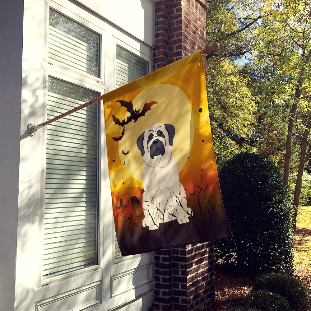 Caroline's Treasures BB4283CHF Halloween Mastiff White Canvas House Size Flag, Large, Multicolor
