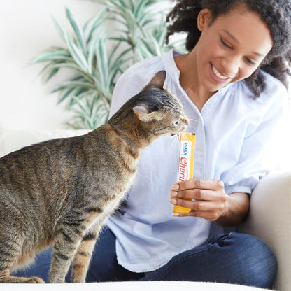 INABA Churu Cat Treats, Lickable, Squeezable Creamy Purée Cat Treat with Green Tea Extract & Taurine, 14g Each Tube, 40 Tubes, Chicken & Tuna Variety 🍁 All In One Marketplace Canada