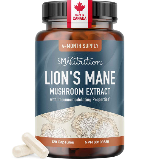 Lion’s Mane Supplement & Nootropic for Mental Clarity | 4 Month Supply | Performance & Memory Support | Antioxidant Rich & Immunomodulating Mushroom | Extra Strength Lions Mane 500mg | Non-GMO 120ct 🍁 All In One Marketplace Canada