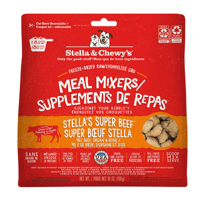 Stella & Chewy’s Freeze Dried Raw Super Beef Meal Mixer – Dog Food Topper for Small & Large Breeds – Grain Free, Protein Rich Recipe – 510g Bag 🍁 All In One Marketplace Canada