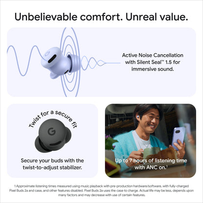 Google Pixel Buds 2a - Wireless Earbuds with Noise Cancellation - Iris 🍁 All In One Marketplace Canada
