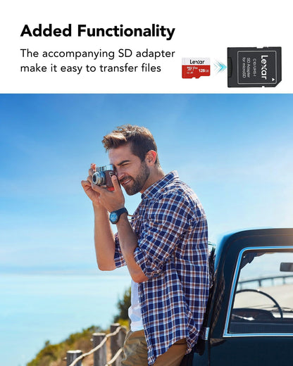 Lexar E-Series 128GB Micro SD Card 2 Pack, microSDXC UHS-I Flash Memory Card with Adapter, 100MB/s, C10, U3, A1, V30, Full HD, 4K UHD, High Speed TF Card 🍁 All In One Marketplace Canada