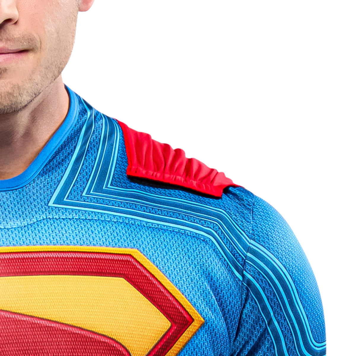 Rubies Men's Superman Deluxe Costume Jumpsuit with Shoe Covers and Cape, for Halloween and Themed Parties, X-Large