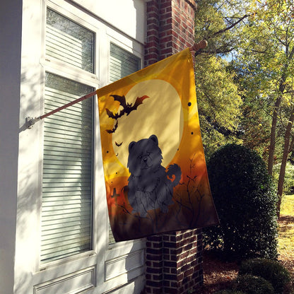 Caroline's Treasures BB4409CHF Halloween Chow Chow Black Canvas House Size Flag, Large, Multicolor