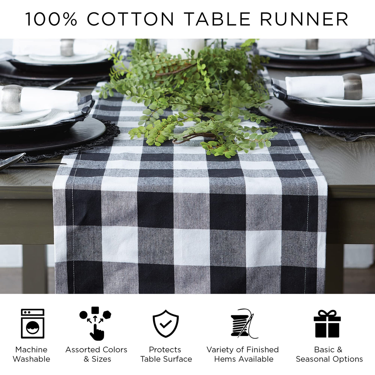 DII Jack O' Lantern Halloween Placemat Table Runner (Set of 4)