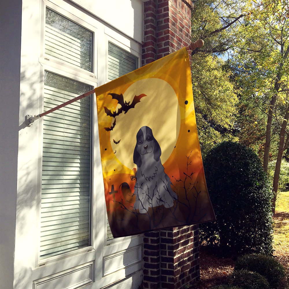 Caroline's Treasures BB4358CHF Halloween Cocker Spaniel Black Flag Canvas House Size, Large, Multicolor