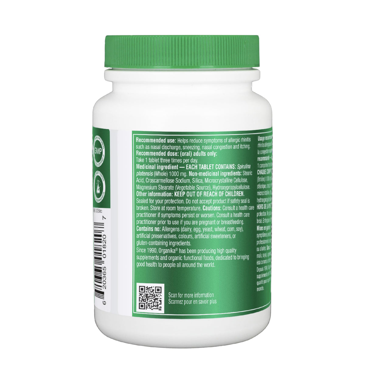 Organika Spirulina 90 Tabs 🍁 All In One Marketplace Canada
