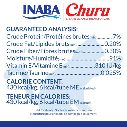 INABA Churu Cat Treats, Lickable, Squeezable Creamy Purée Cat Treat with Green Tea Extract & Taurine, 14 Grams Each Tube, 40 Tubes, Tuna & Seafood Variety Box 🍁 All In One Marketplace Canada