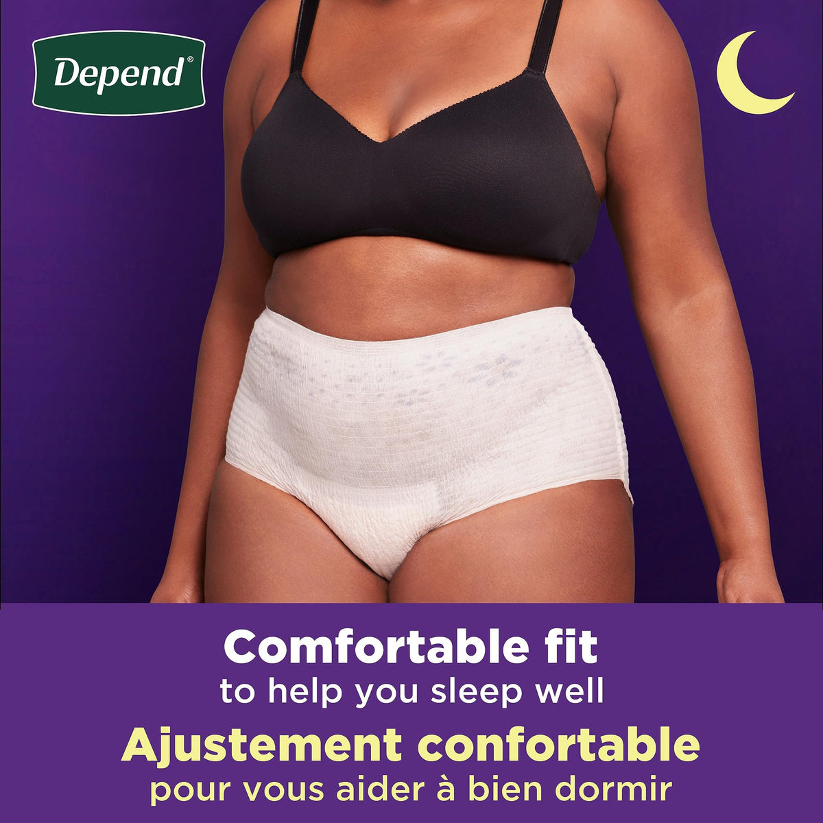 Depend Night Defense Adult Incontinence Underwear for Women, Disposable, Overnight, Large, Blush, 56 Count 🍁 All In One Marketplace Canada