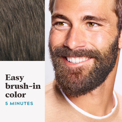Just For Men Mustache & Beard, Beard Dye for Men with Brush Included for Easy Application, With Biotin Aloe and Coconut Oil for Healthy Facial Hair, Medium-Dark Brown, M-40 (3 Count) 🍁 All In One Marketplace Canada