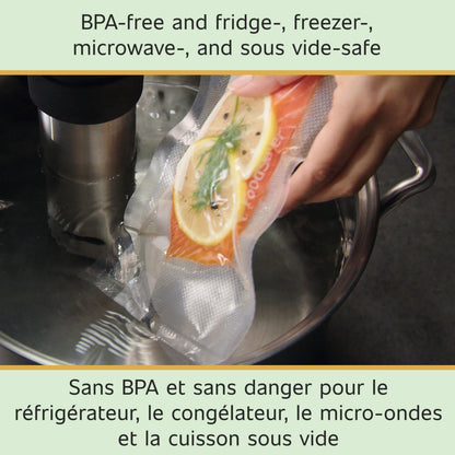 FoodSaver Vacuum Seal Rolls Variety Pack, Vacuum Sealer Rolls for Custom Length Airtight Food Storage Bags and Sous Vide, BPA-Free, 3 Rolls (11" x 16') and 2 Rolls (8" x 20') - 5 Total 🍁 All In One Marketplace Canada