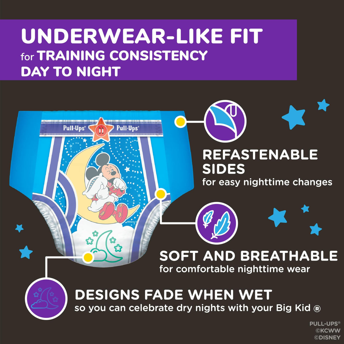 Pull-Ups Boys' Night-Time Potty Training Pants, Size 5T-6T Overnight Training Underwear (46-60 lbs), 44 Ct 🍁 All In One Marketplace Canada