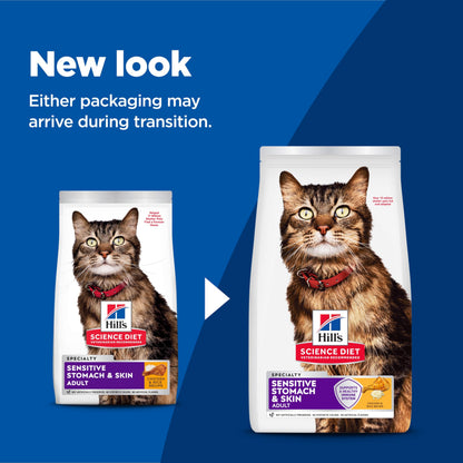 Hill's Science Diet Adult Sensitive Stomach & Skin Chicken & Rice Recipe Dry Cat Food 3.17 kg Bag 🍁 All In One Marketplace Canada