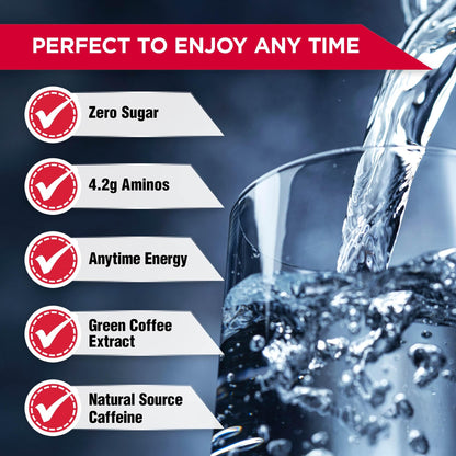 ALLMAX ACUTS Amino Energy Powder with Amino Acids Supplement, Goji Berry, 36 Servings, Caffeine, Green Coffee Extract, 2000 mg Taurine, L-Carnitine, Sugar Free, Gluten & Dye Free, Amino Acid Drink 🍁 All In One Marketplace Canada