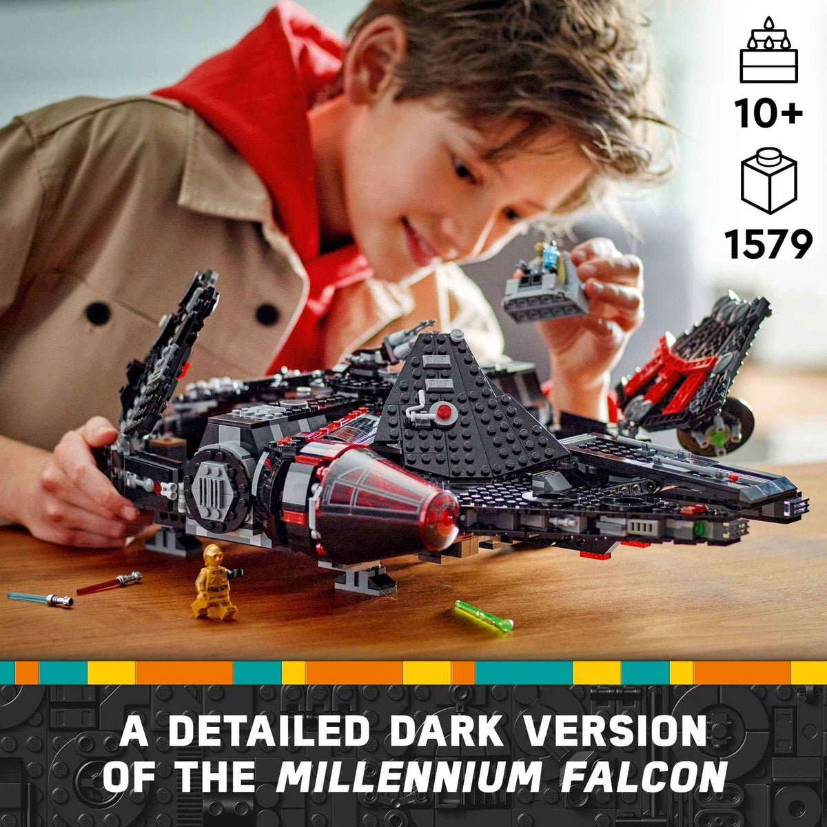 LEGO Star Wars The Dark Falcon Buildable Starship, Star Wars Toy Vehicle Set for Boys and Girls, Collectible Millenium Falcon Toy with 6 Star Wars Minifigures, Birthday Gift for Kids or Any Fan, 75389 🍁 All In One Marketplace Canada