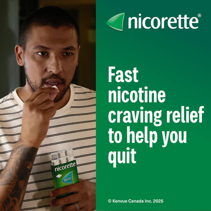 Nicorette 4mg Nicotine Gum, Cinnamon – Quit Smoking Aid with Fast Craving & Withdrawal Relief, Nicotine Replacement Therapy (NRT), 105 Pieces 🍁 All In One Marketplace Canada