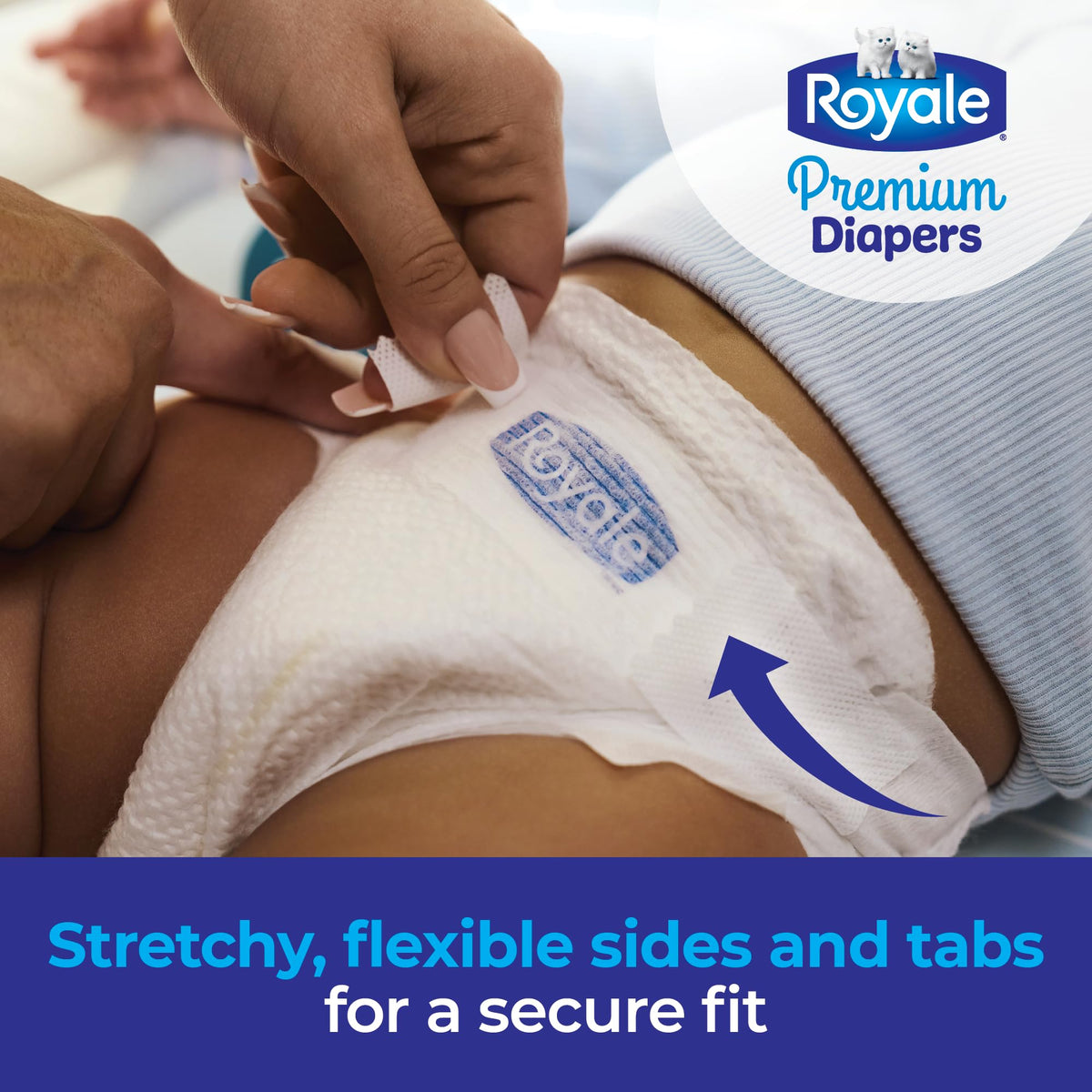 Royale Premium Diapers, Size 2 (12-18 lb), 186 Count, Disposable Baby Diapers (Packaging may vary) 🍁 All In One Marketplace Canada