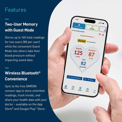 OMRON Gold Upper Arm Blood Pressure Monitor - Clinically Validated Blood Pressure Arm Cuff - Use OMRON Connect App for Unlimited Measurements 🍁 All In One Marketplace Canada