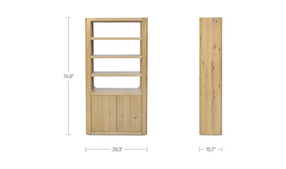 Bramwell Tall Cabinet Rustic Oak