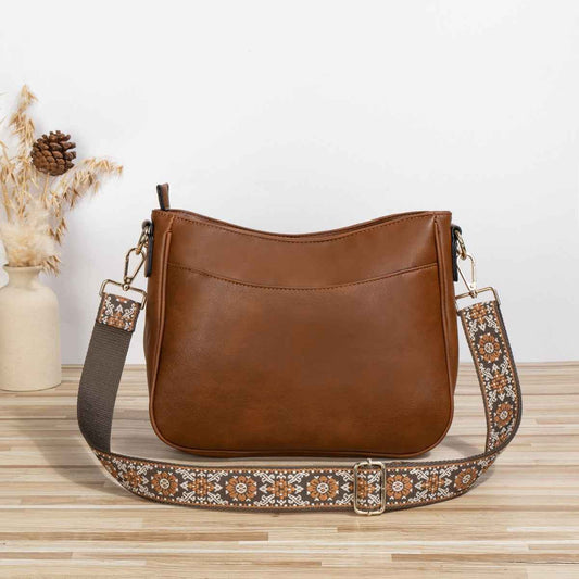 Women's Simple Crossbody Bag – PU Leather Shoulder Purse for Everyday Use