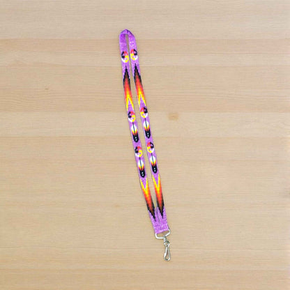 Light Purple Native Beaded Lanyard