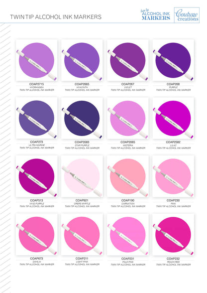 Twin Tip Alcohol Ink Marker - Reds & Oranges