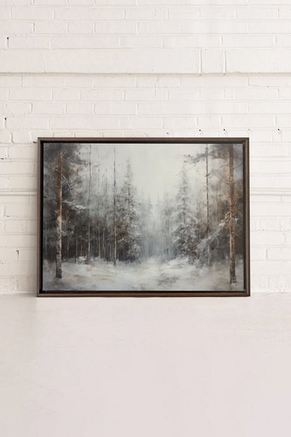 WINTER SHADOWS, stretched canvas artwork