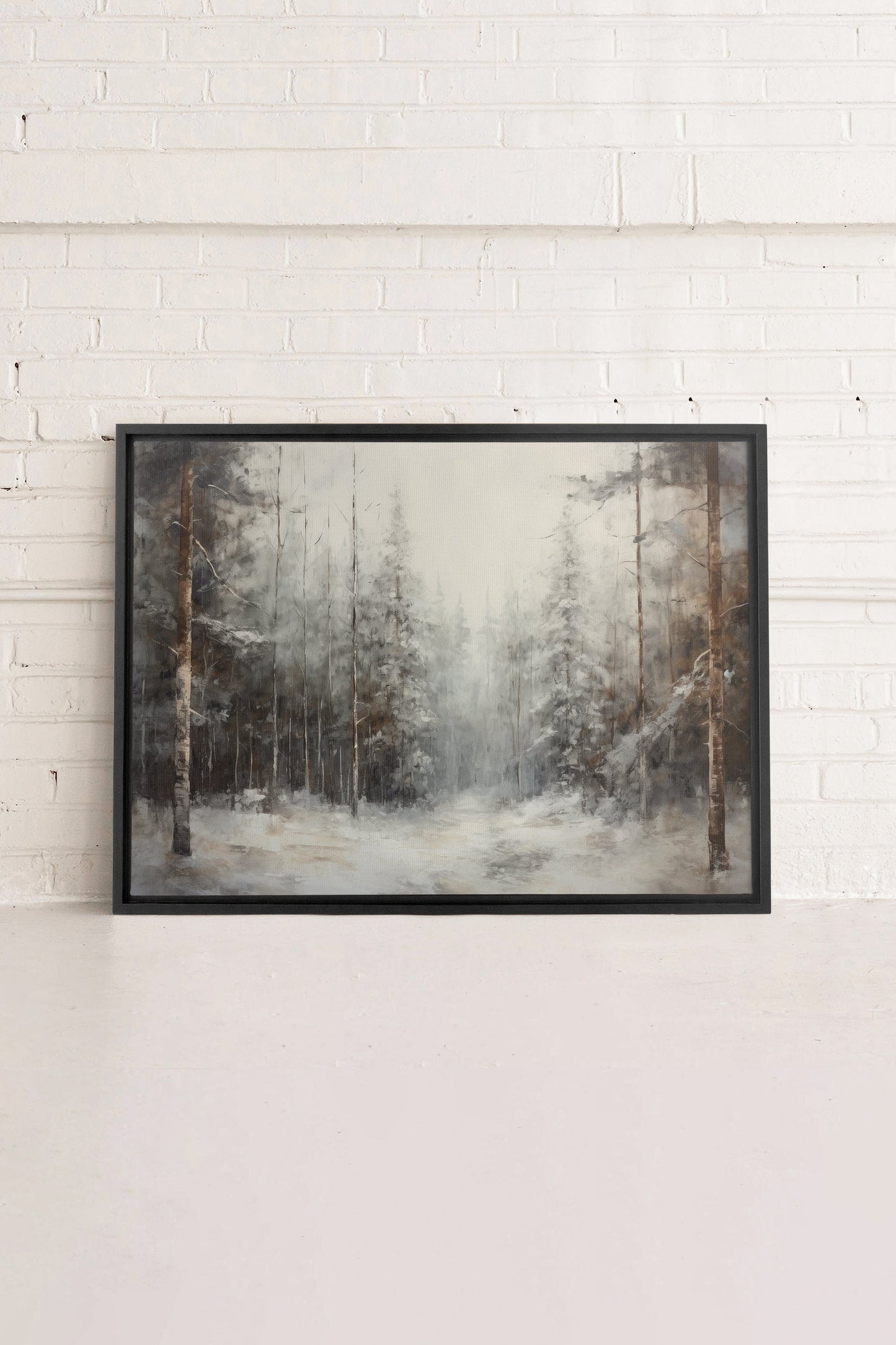 WINTER SHADOWS, stretched canvas artwork