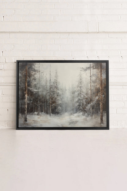 WINTER SHADOWS, stretched canvas artwork
