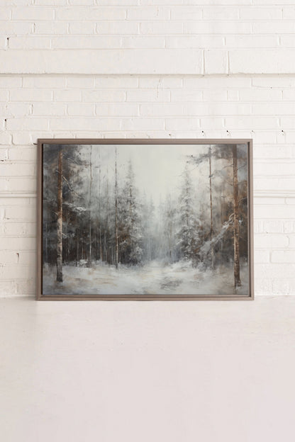 WINTER SHADOWS, stretched canvas artwork